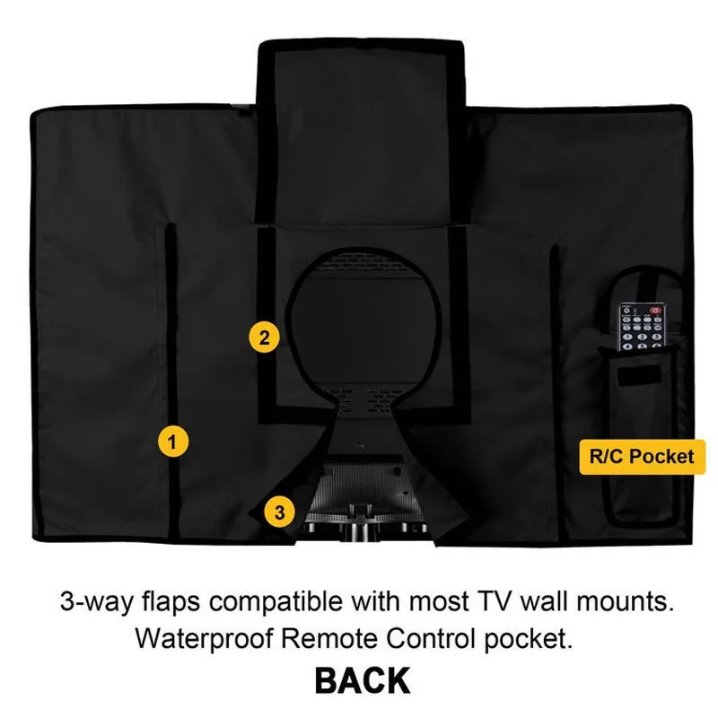 Outdoor TV Cover To Protect Screen Dustproof Waterproof For Outdoor General Furniture
