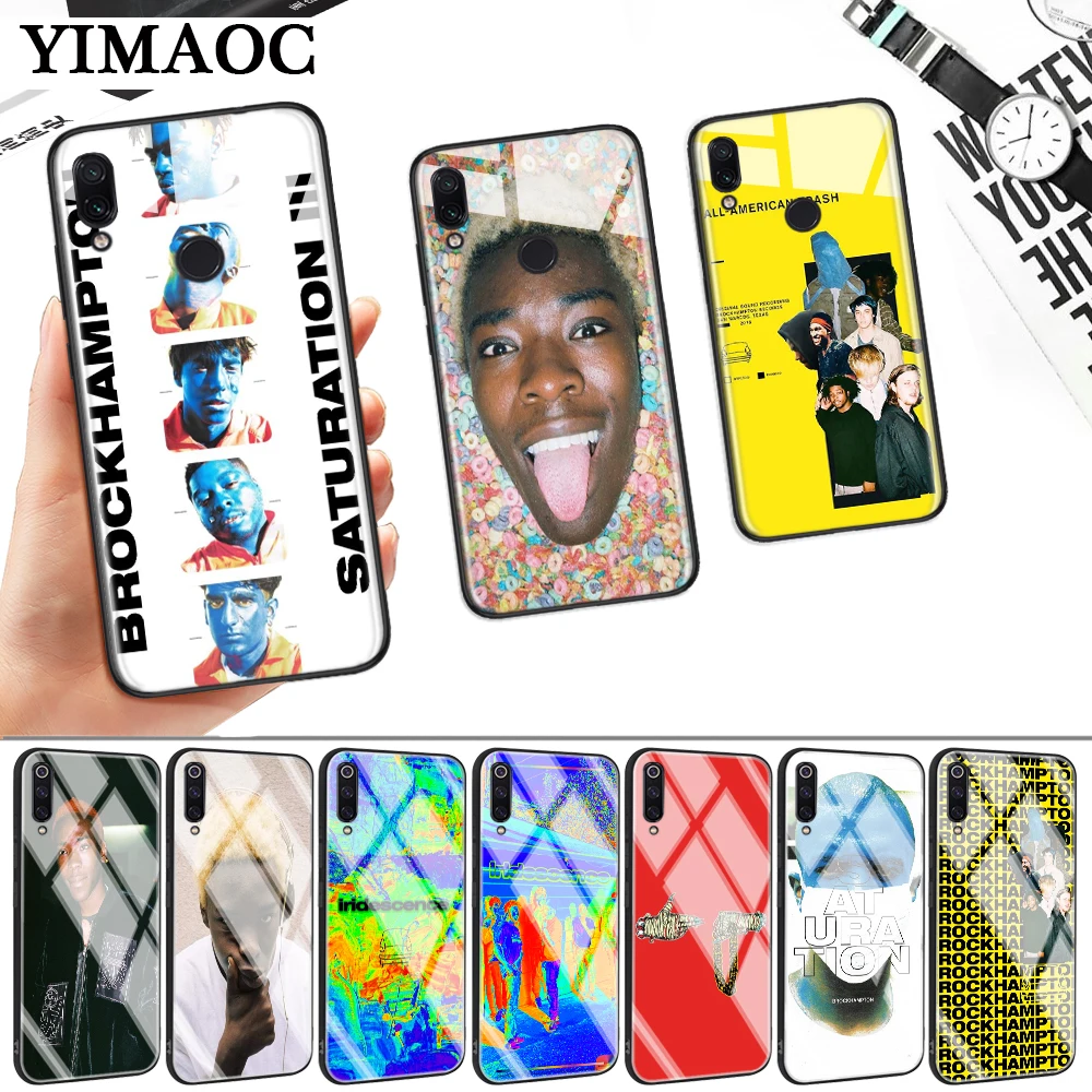 Мерлин деревянная Brockhampton Стекло чехол для Xiaomi 8 Lite 9 A1 A2 5X 6X F1 Redmi 4X 6A Примечание 5 6 7