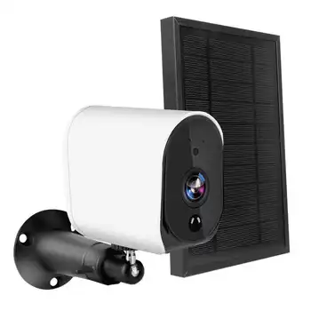 

Solar Power Camera WiFi Solar Camera 1080P 2‑Way Intercom CCTV W/6W Sun Panel Remote for Home for ALexa
