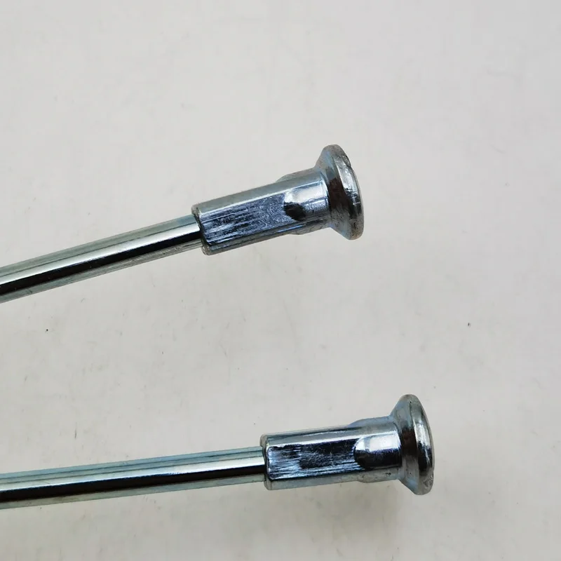 직경 3.42mm 9게이지 스트레이트 풀 모터사이클 스포크 재질 45    스틸 라이트 블루 색상 스트레이트 헤드 모토크로스 휠 스포크