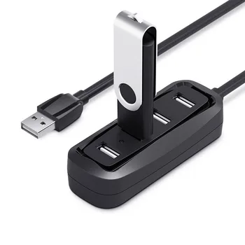 

2019 USB Hub 4 Port Adapter Splitter Portable High Speed for Laptop Mobile Phone Keyboard H-best