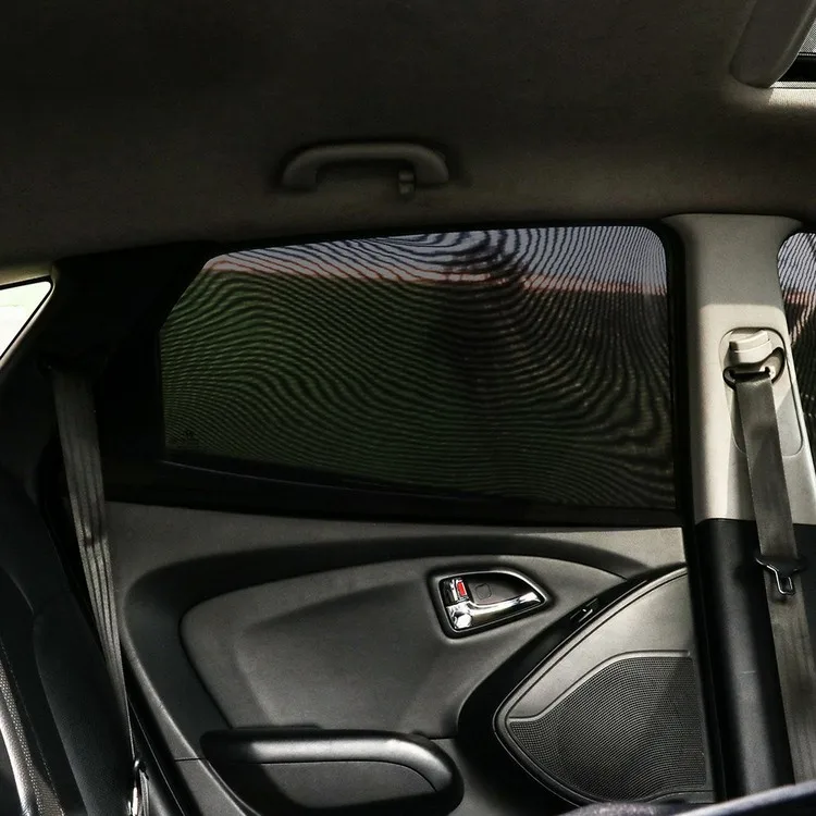 Универсальная черная Автомобильная крышка для окна автомобиля, защита от ультрафиолета, от солнца теневая сетка, Материал козырек