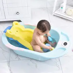 Детская противоскользящая губка для ванной, имитация мультфильма, Детская ванна, подушка для купания детей