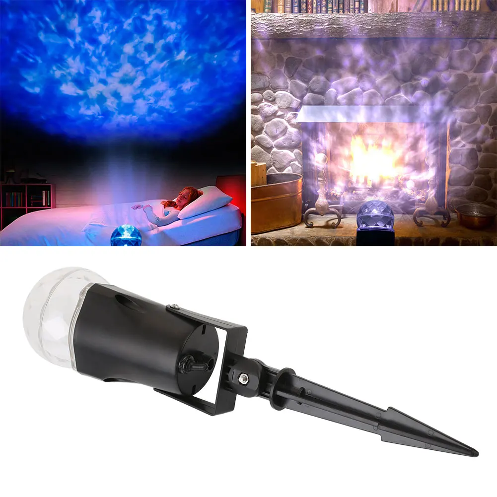 

LED Flame Projection Lamp Stage Light Christmas Halloween Holiday Lighting