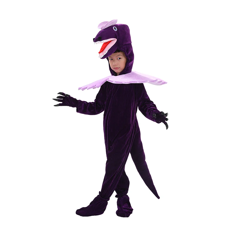 Adult Kids Fan Dino T-REX Dinosaurs Costumes Halloween Cosplay Party Animal Cartoon Dragon Dress Up Jumpsuit Outfit Costume