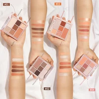 FOCALLURE Make-Up-Palette Lidschatten Textmarker Rouge Professionelle Schatten Pigment Glitter Matte 3 IN 1 Kosmetik Für Gesicht