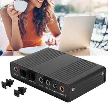 

USB 5.1 channel Computer External Sound Card Audio Adapter for Karaoke Recording Computer PC Adopt high quality material