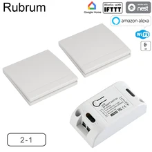 Rurum RF 433 110 В 220 в приемник умный дом Wifi беспроводной пульт дистанционного управления Smart Life/Tuya приложение работает с Alexa Google Home