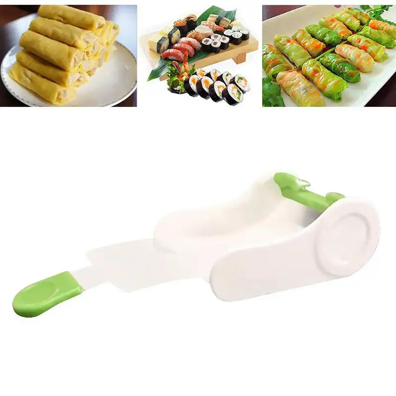 Vegetable Meat Roller Sushi Shape Meat Rolling Tool XIAOL Rolled Meat Machine Kitchen Roll Tool Sushi Spring Rolls Filled Grape & Cabbage Leaf Rolling Machine 