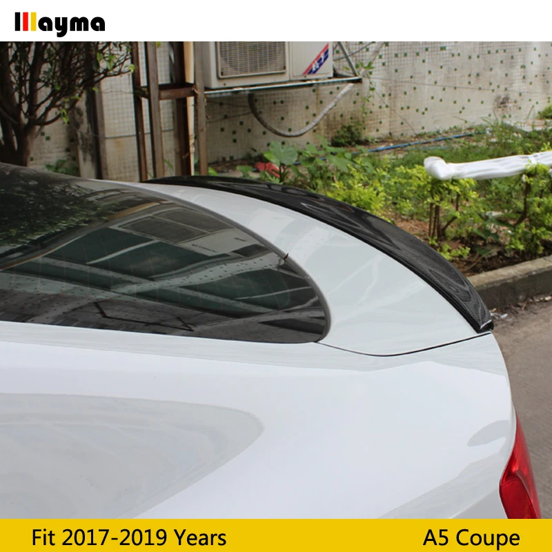 Стильный задний спойлер для багажника из углеродного волокна в стиле S5 Audi A5 coupe