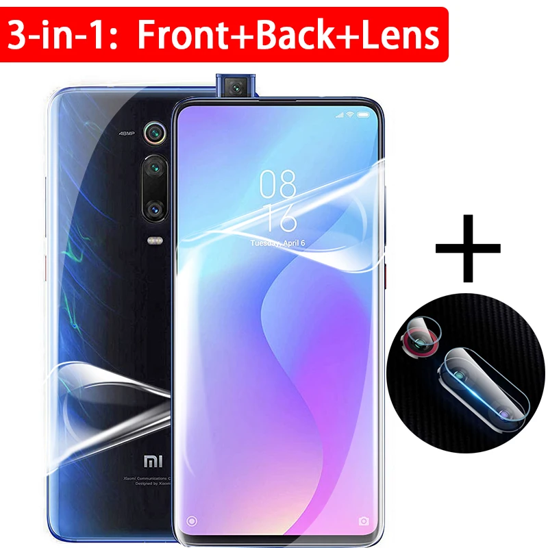 Защитная пленка для задней панели камеры Xiaomi Redmi Note 9 t 9A 9C Mi pro Mi9 Гидрогелевая без