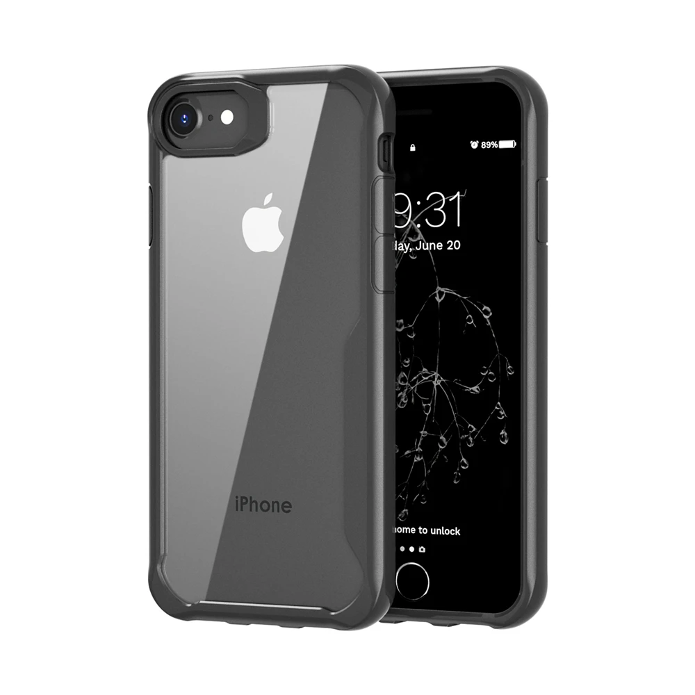 For iPhone SE 2020 Case Slim Anti-Scratch Shockproof TPU+PC Transparent Cover SE2 11 Pro X Xs Max 8 7 6 Clear | Мобильные телефоны
