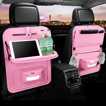 

Car Seat Organizer Auto Trunk Accessories Araba Aksesuar Storage Accessoire Voiture Interieur Internal Backseat Organizador Pink