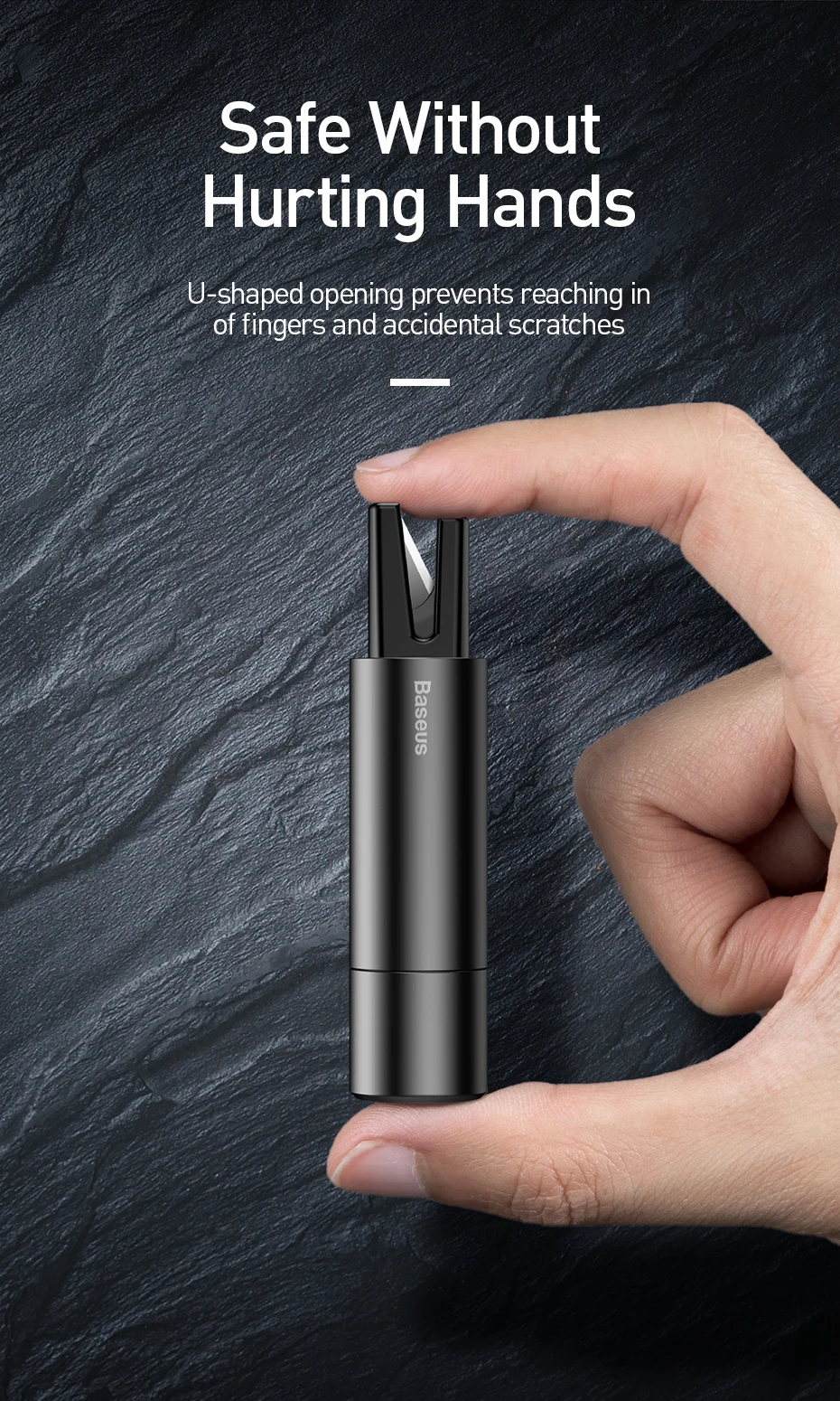 Baseus Sharp Tool Safety Hammer (Window-Breaking & Seat Belt Cutting) 9