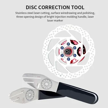 

Universal Metal Bicycle Disc Brake Wrench Rotor Alignment Durable Truing Tool Bike Repairing Kit Handle Kit Accessory