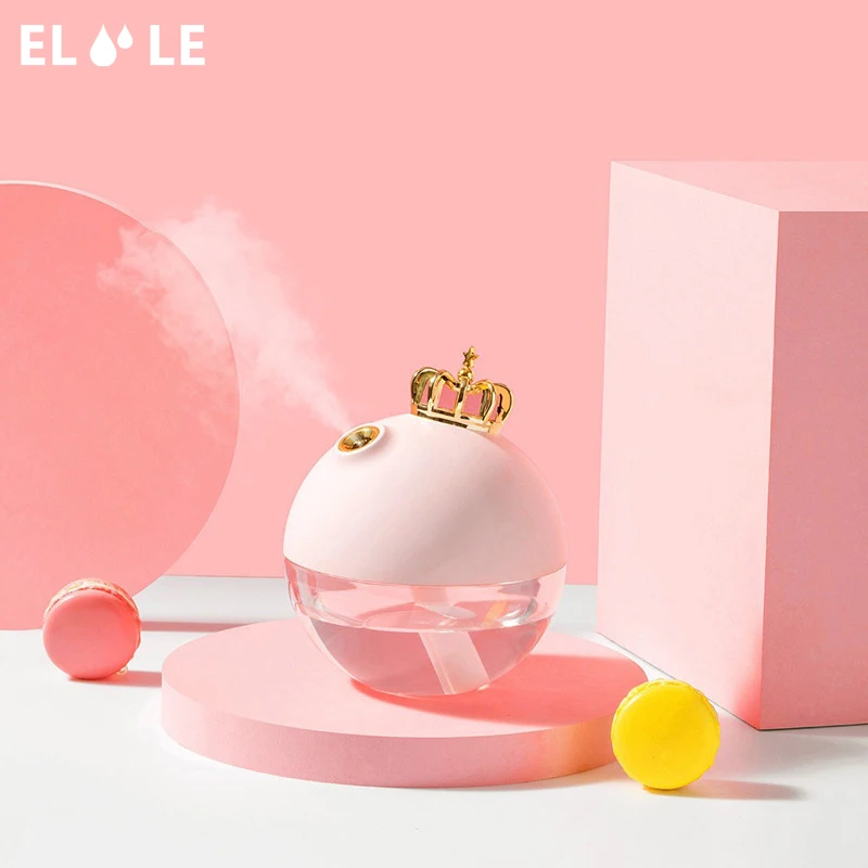 

ELOOLE USB Crown Air Humidifier For Home With Battery Ultrasonic Aromatherapy Diffuser Aroma Air Mist Maker For Car Office