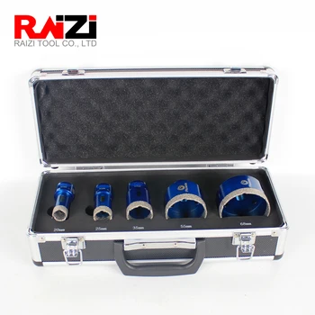 Cheap Raizi Diamond Tile Hole Saw Drill Bit Set Porcelain Ceramic Granite Marble M14 Vacuum Brazed Hole Cutter Drilling Bit Tool