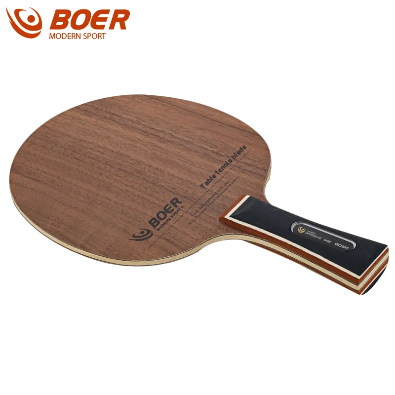Boer/Boer Yellow Roses Ping Pong Paddle Blade Short Stem Ping Pong Backplane Processing Customizable OEM Batch
