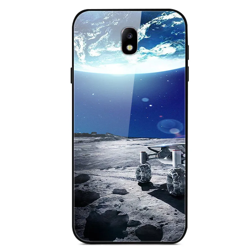 20 Для samsung Galaxy J7 чехол J730 из закаленного стекла «Планета космос», чехол из стекла для samsung J7 J730 J730F Funda Capa - Цвет: 20