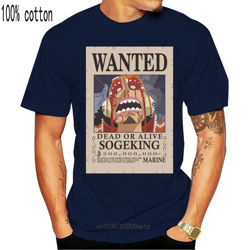 New One Piece Anime God Usopp Wanted Poster Tee Sleeve T Shirt Black Navy Summer 21 100 Cotton Custom Design Shirts Aliexpress