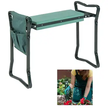

Portable Foldable Knee Protector Garden Kneeling Stool with Tools Storage Bag