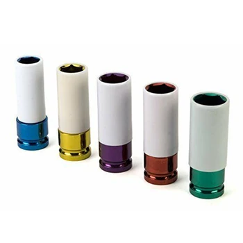 

5x Wheel Protector With Protective Cover Pneumatic Wrench Tire Screw Hex Sleeve