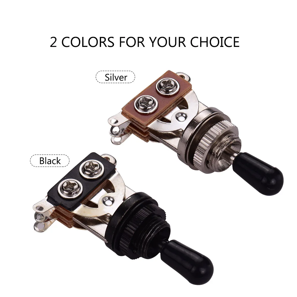 Interruttore Per Chitarra Elettrica Lp Sg A 3 Vie Selettore Pick-Up A 3 Posizioni Attiva/Disattiva Accessori Per Chitarra Elettrica Superiore Argento