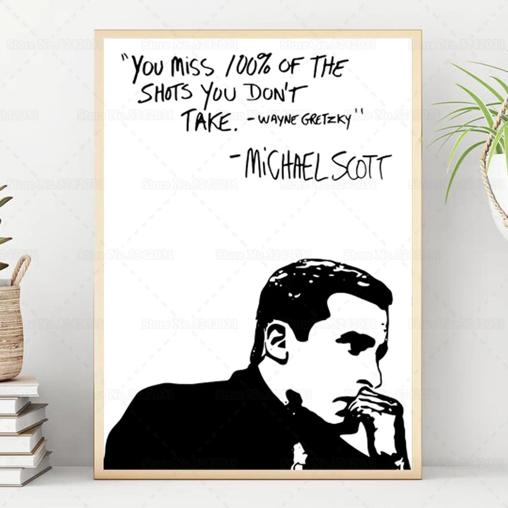 Постер для офиса который вы пропустили 100% снимков не делаете Майкла Скотта