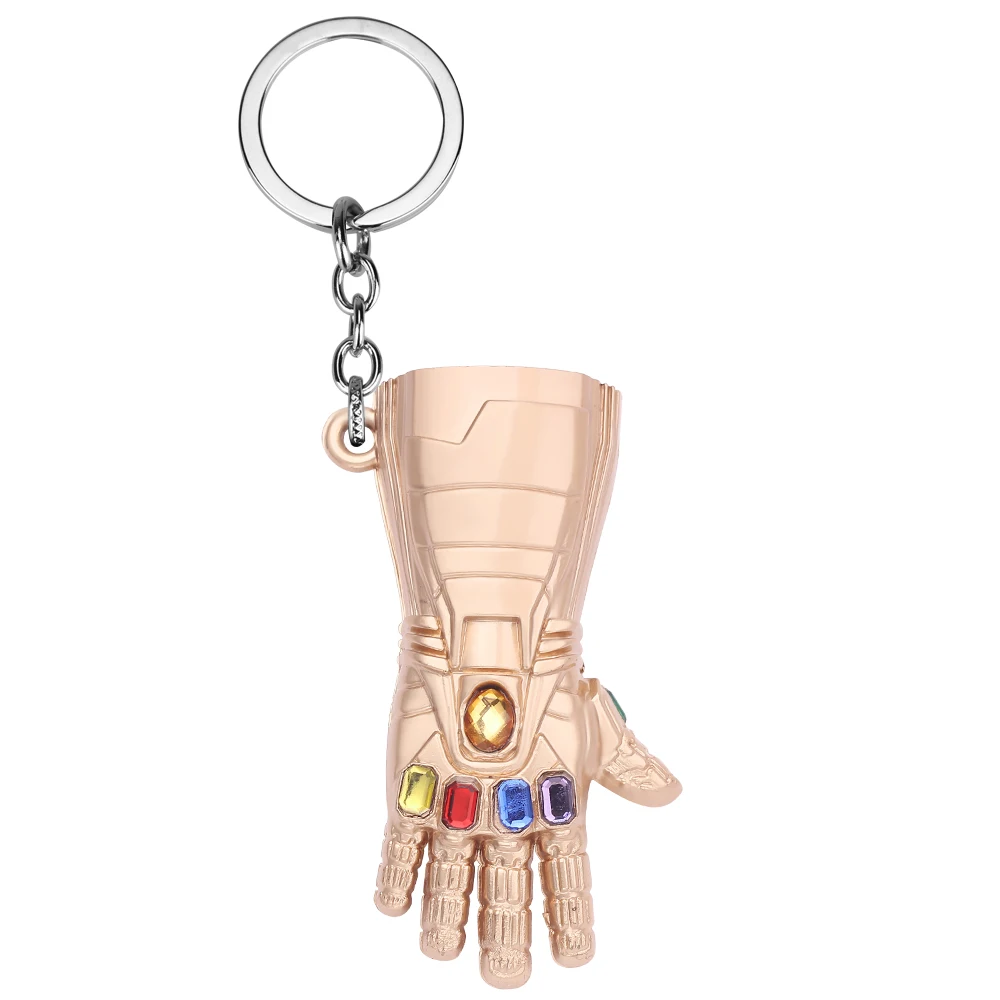 Кепка тайн брелок с героями Marvel кольцо Мстители брелок для ключей Thanos Infinity Gauntlet брелки Кепка брелок для женщин металл - Цвет: KC0804