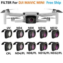 Dji mavic mini 2 lente da câmera filtro mcuv nd4 nd8 nd16 nd32 cpl nd/pl filtros kit para dji mavic mini drone acessórios