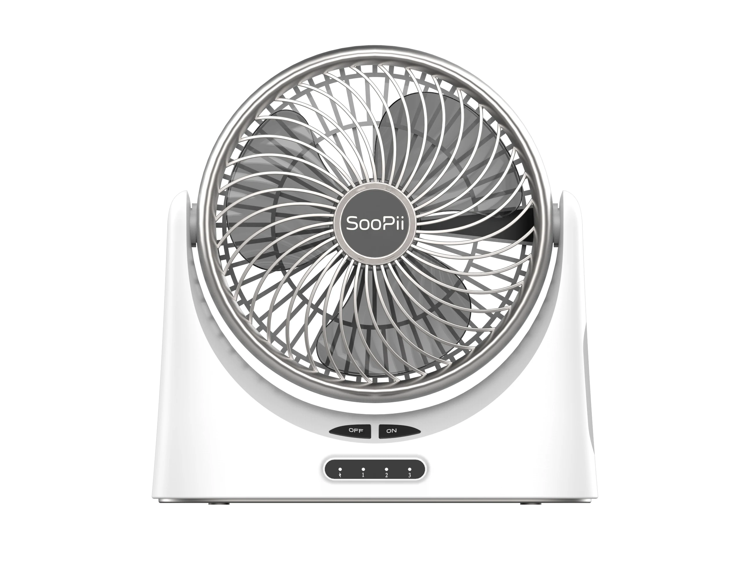 

SooPii Desk Fan Portable 4000mAh Rechargeable Battery Operated Fan USB Fan with Night Light for Office Outdoor Home