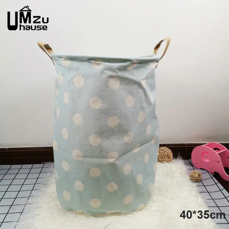 White Polka Dot Простые сетчатые корзины для одежды ящики для грязного белья Органайзеры для одежды игрушки сетки мешки для хранения мелочей домашняя Организация большой чехол - Цвет: White Polka Dot