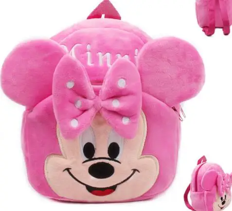 Cartoon Baby bag Школьный ранец мультяшный детский мини-рюкзак с Микки Маусом для девочек и мальчиков для детей милый плюшевый школьный рюкзак лучший подарок на день рождения - Цвет: Cartoon Baby bag