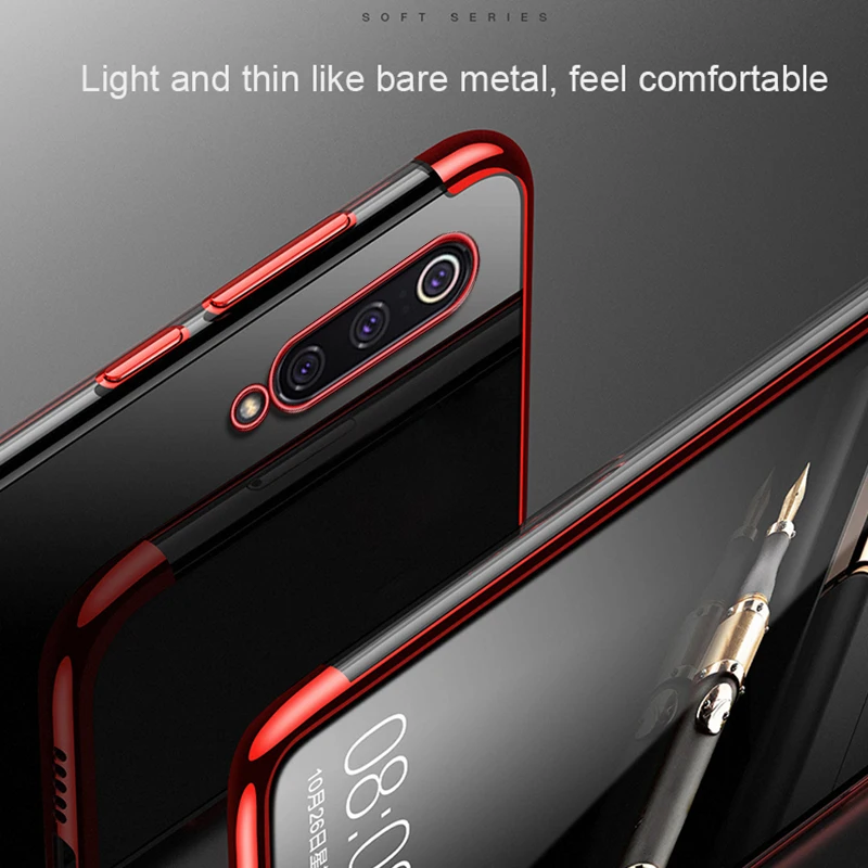 Для Xiao mi 9 SE 9T Pro защитный чехол задняя крышка Coque Capa покрытие на красный Note 7