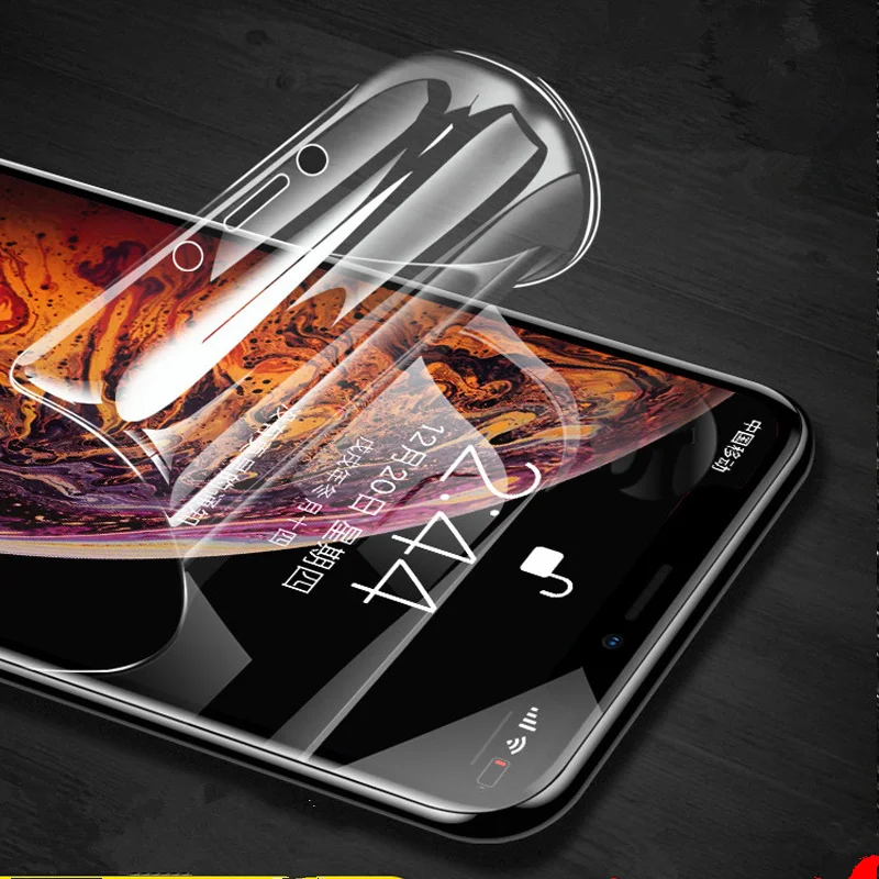 

For Iphone 6 7 8 Screen Protector for IPhone 11 12 Pro Max Screen Protector for IPhone 11 Pro Max 7 8 Full Cover Hydrogel Film