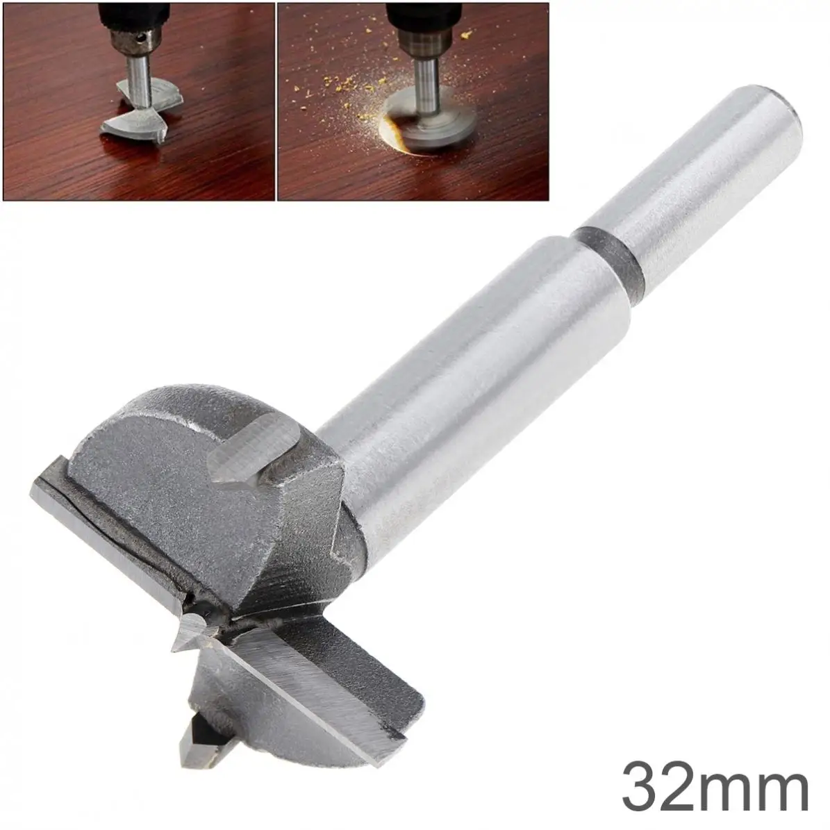32mm Tungsten Steel Hard Alloy Wood Drill Bits Woodworking Hole Opener for Drilling on Plasterboard / Wooden Board woodworking milling cutter classical ogee bit tungsten carbide blades double r line knife cabinet door wooden board tenon joint