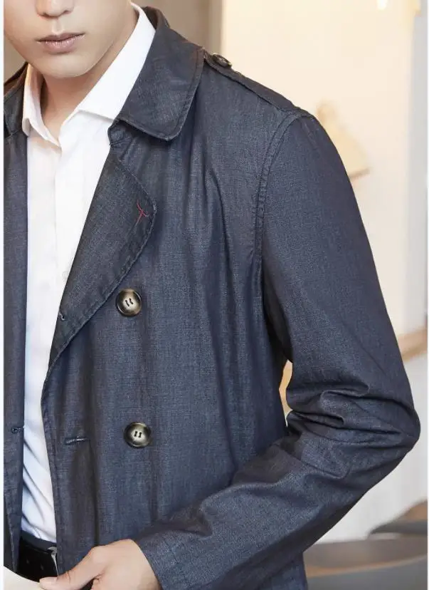 Xiaomi Новинка DMN Мужская классическая непромокаемая ковбойская ветровка мужская демисезонная Свободная джинсовая куртка Пальто Верхняя одежда для отдыха