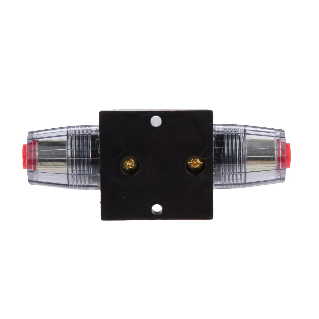 2pcs 12V-24V Inline Auto Circuit Breaker 60A Manual Reset Switch Audio Fuse