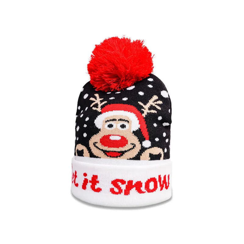 

LDSLYJR 2021 Autumn and winter acrylic Christmas Thicken knitted hat warm hat Skullies cap beanie hat for Men and Women 207