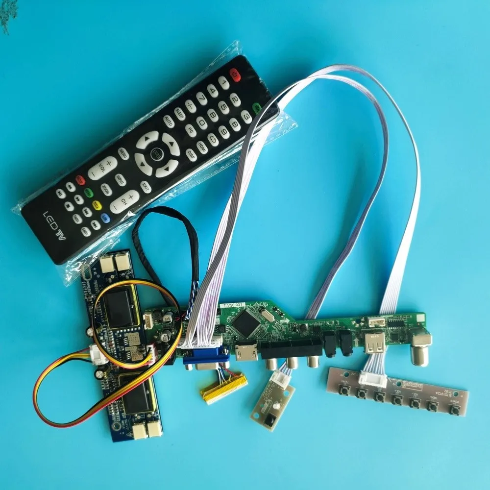 

Комплект для платы контроллера M200O1-L01/M200O1-L05 1600x900, HDMI, VGA, AV, ТВ, USB, 30 контактов, пульт дистанционного управления LVDS, экран, аудио, 4 лампы