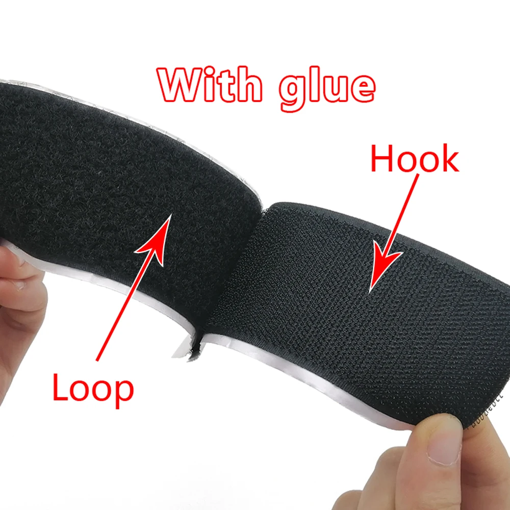 150mm Strong self-adhesive fastener tape hook and loop adhesive velcros tape magic gum strap sticker tape wiht glue for DIY