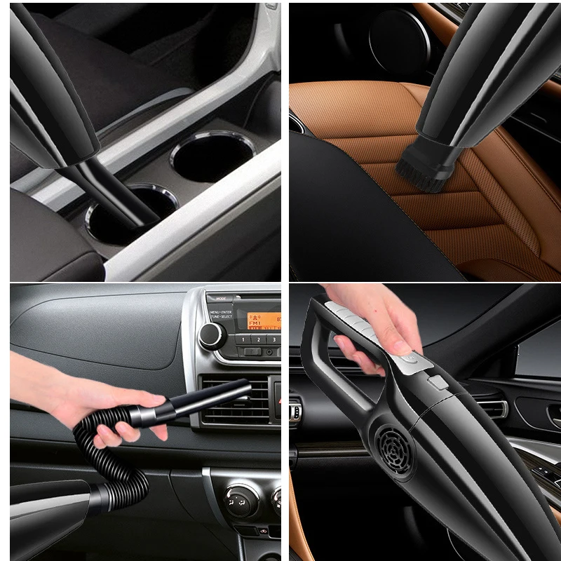 120W Vehicle Vacuum Cleaner Strong Suction Dry Wet dual Purpose High Power 12V Mini For Auto Car