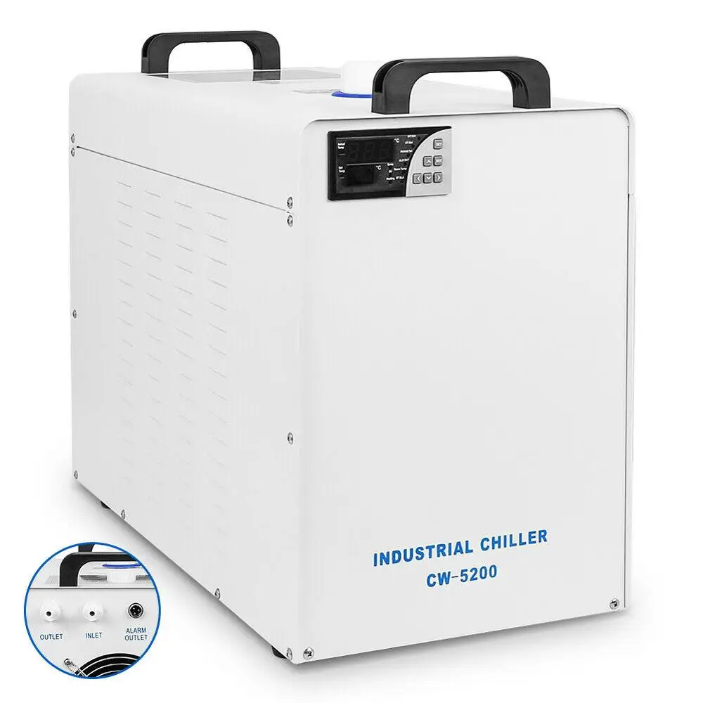 ^Cheap 110V/220V CW-5200 Industrial Water Chiller Cooler For CO2 Laser Engraving Cutting Machine 9L Tank EU US Stock