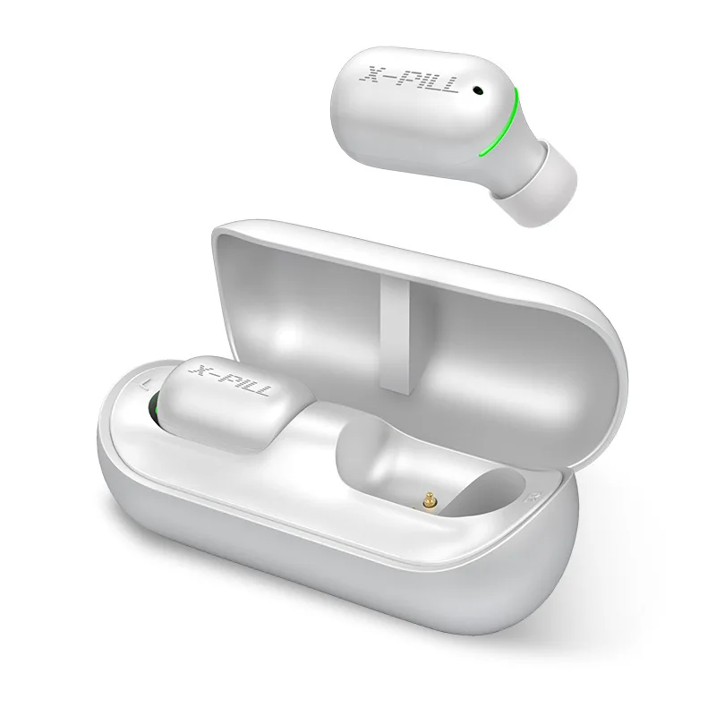 Белый LEORY A2 TWS беспроводные bluetooth наушники мини портативные умные сенсорные наушники Авто сопряжение IPX5 водонепроницаемая Спортивная гарнитура с микрофоном - Цвет: Белый