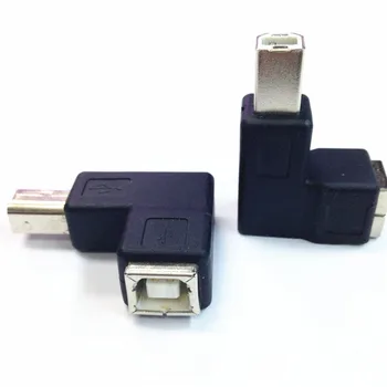 

Right Angled 90 Degree USB 2.0 B Type Male to Female Extension Adapter for Printer Scanner Hard Disk