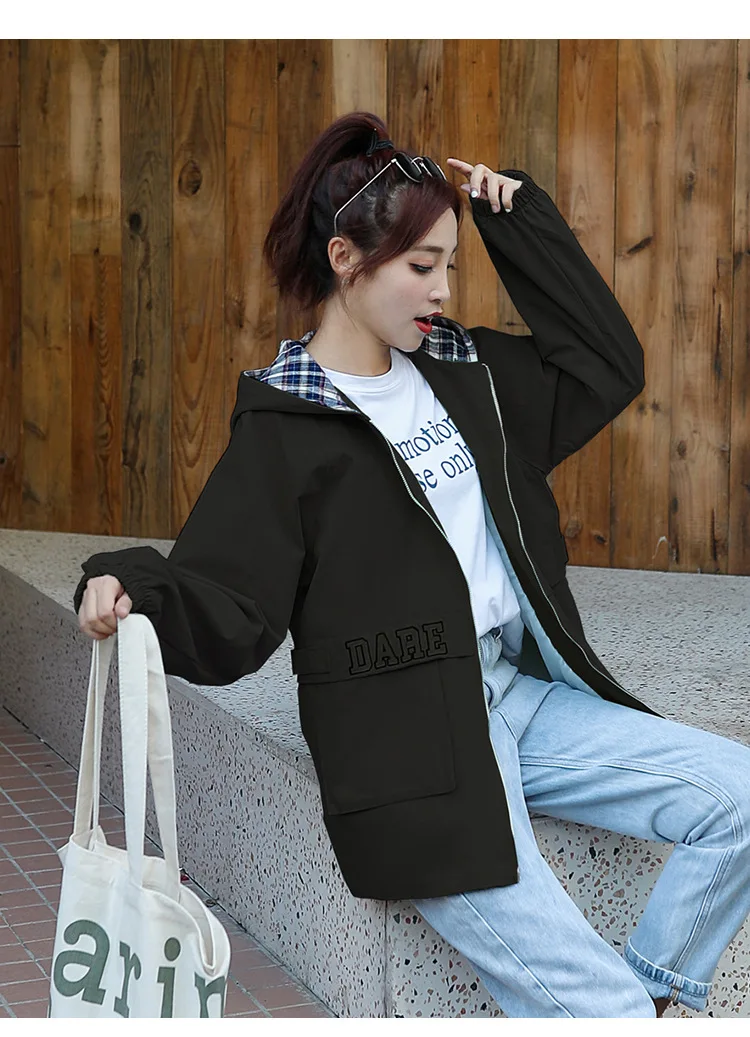 Autumn Clothing GIRL'S MORI Series Junior High School STUDENT'S Korean-style Middle School Students Loose Wind Coat High School