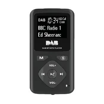

DAB Digital Radio Bluetooth 4.0 Personal Pocket FM Mini Portable Radio Earphone MP3 Micro-USB for Home