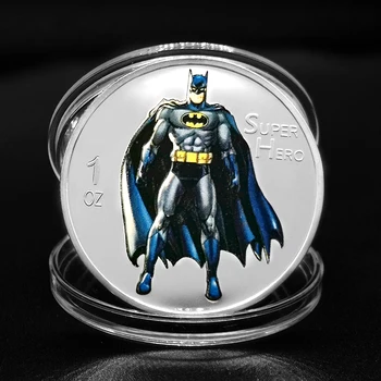 

The Avengers Silver Plated Coin Captain America Iron Man Thor Hulk Civil War Challenge Coins Science Fiction Movie Art Coins