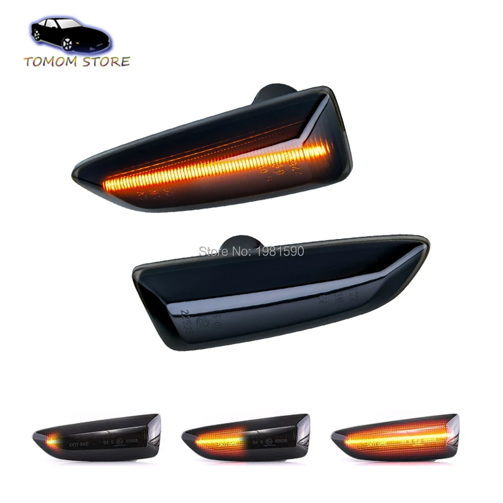 

2pcs LED side turn indicator dynamic signal lights for Opel Astra J Zafira C Insignia B Grandland X Insignia B Crossland X