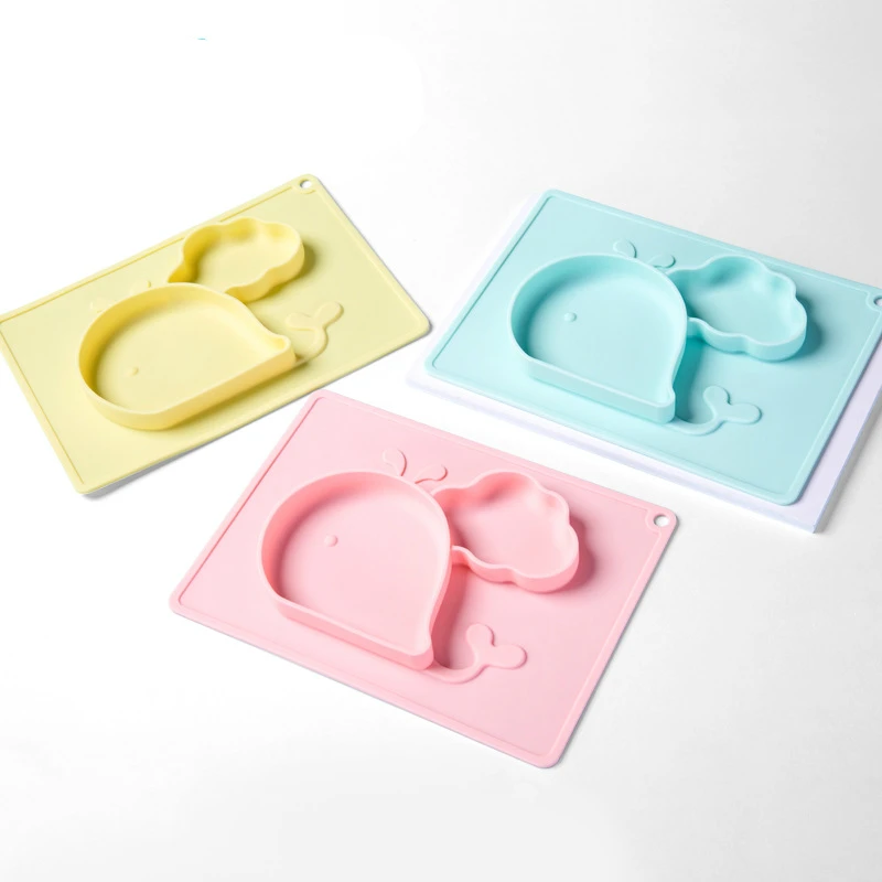 Sallybaby детская силиконовая Нескользящая суповую тарелку, производство Китай Еда Класс силиконовый интегрированный детская посуда